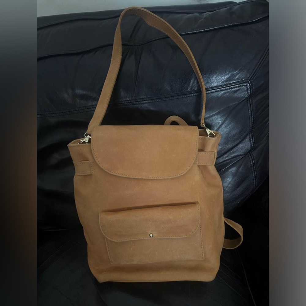 Homesteader Convertible Leather Bookbag